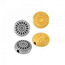 Zamak Bead Round 9mm Ø1.4mm
