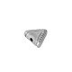 Perla Triangolare in Zama 9x8 mm Ø1.4 mm