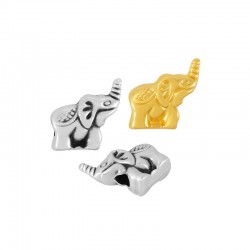 Zamak Bead Elephant 10mm Ø2.2mm