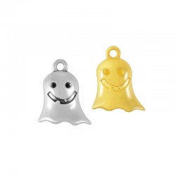 Breloque Fantôme Souriant en Zamak 14 x 15 mm