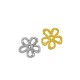 Zamak Charm Flower 17mm