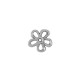 Zamak Charm Flower 17mm