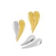 Cuore Scorrevole in Zamak 13X22 mm Ø2 mm (2 Pezzi/Set)