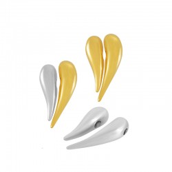 Pasador de Metal Zamak Corazón 13x22mm (Ø2mm) (2pcs/Set)