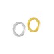Zamak Ring Oval Irregular 15x20mm