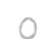 Zamak Ring Oval Irregular 20x24mm