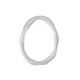 Anello Ovale Irregolare in Zama 32X40 mm