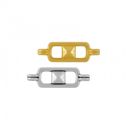 Connecteur Rectangulaire en Zamak avec Carré 14 x 7 mm