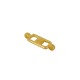 Connettore in Zama Rettangolare con Quadrato 14X7 mm