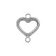 Conector de Zamak en Forma de Corazón 16 x 13 mm