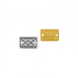 Connecteur Rectangulaire en Zamak avec Losange 16 x 10 mm
