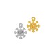Zamak Charm Snowflake 10mm