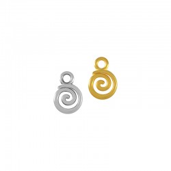 Breloque Zamak Spirale 8 mm