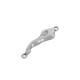 Colgante de Metal Zamak Geométrico Irregular con 2 anillas 28x8mm