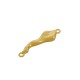 Colgante de Metal Zamak Geométrico Irregular con 2 anillas 28x8mm