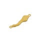 Zamak Pendant Geometric Irregular with 2 Hoops 28x8mm