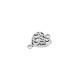 Zamak Connector Heart 14x12mm