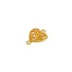 Zamak Connector Heart 14x12mm