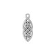 Zamak Charm Oval 10x22mm
