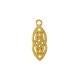 Zamak Charm Oval 10x22mm