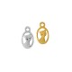Zamak Charm Oval Frame with Cat 10x13mm