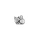 Breloque en Zamak chat 14 x 10 mm