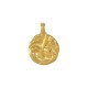 Charm rond Martelé en Zamak 16 mm