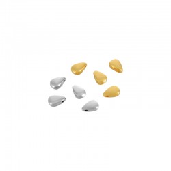 Perle en Zamak en Forme de Goutte 6 x 8 mm Ø 1.5 mm