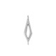 Connecteur en Zamak en Forme de Losange 25 x 10 mm