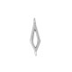 Connecteur en Zamak en Forme de Losange 20 x 7 mm