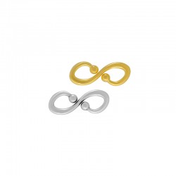 Conector de Metal Zamak Infinito 20x8mm