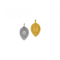 Breloque en Zamak en Forme de Larme 9 x 12 mm