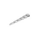 Ciondolo in Zama a Forma di Corno di Unicorno Attorcigliato 6X41 mm Ø2 mm