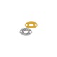 Zamak Connector Oval with Lines 14x7mm