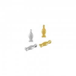Colgante de Metal Zamak Pez 4x9mm