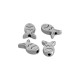 Zamak Bead Fish 11x8mm Ø1.4mm
