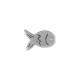 Zamak Bead Fish 11x8mm Ø1.4mm