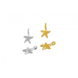 Colgante de Metal Zamak Estrella de Mar 7mm