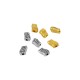 Μεταλλική Ζάμακ Ελληνική Σημαία Περαστή 11x8mm Ø2.2mm