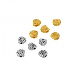 Perla in Zamak con Fiore 10 mm Ø 2.2 mm