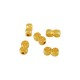 Zamak Bead Round Double Coil 12x7mm Ø2.2mm