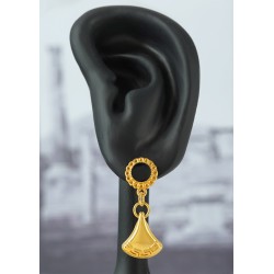 Breloque Triangle en Zamak avec Méandre 13 x 15 mm Ø 2.2 mm