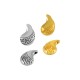 Charm en Zamak en Forme de Goutte avec Méandre 11 x 16 mm Ø 2.2 mm