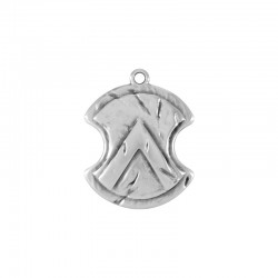 Μεταλλικό Ζάμακ Χυτό Μοτίφ Ασπίδα 25x28mm