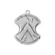 Pendentif en Zamak Bouclier 25 x 28 mm