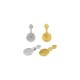 Zamak Charm Round Hammered 7x14mm