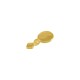 Zamak Charm Round Hammered 7x14mm