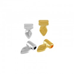 Breloque en Zamak en Forme de Losange 8 x 12 mm Ø 2.2 mm