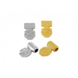 Breloque Octogonale en Zamak 8 x 12 mm Ø 2.2 mm
