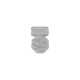 Ciondolo Ottagono in Zama 8X12 mm Ø2.2 mm